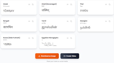 Your Name in Every Script gallery image