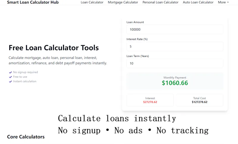 Calclend screenshot 3