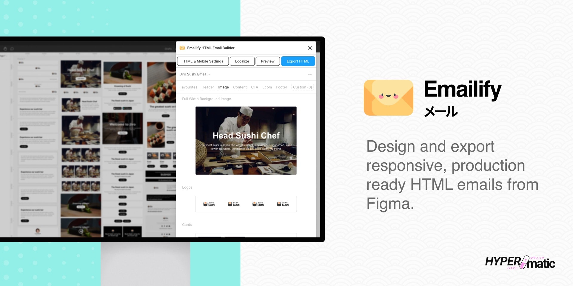 E -Mail für Figma - Design- und Exportproduktionsfrequenz-HTML-E-Mails von Figma Medien 1