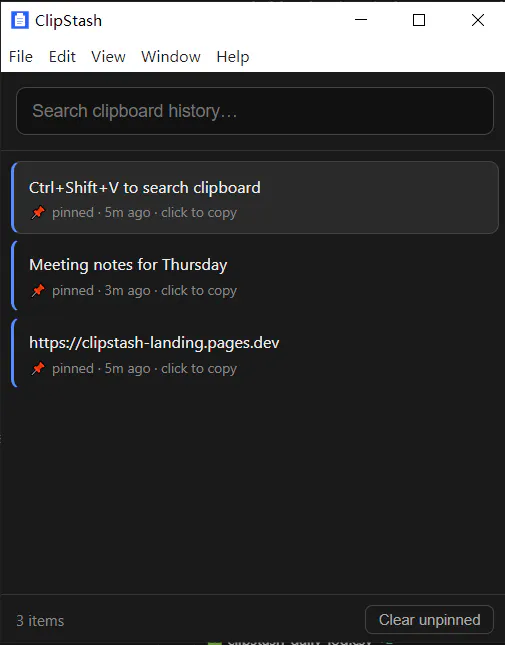 ClipStash gallery image