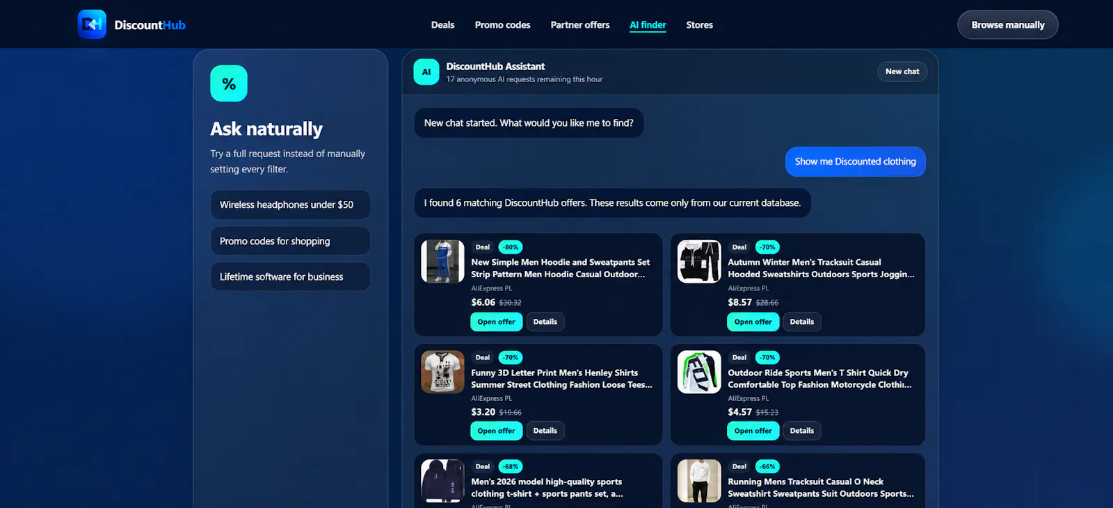DiscountHub AI Finder screenshot 1