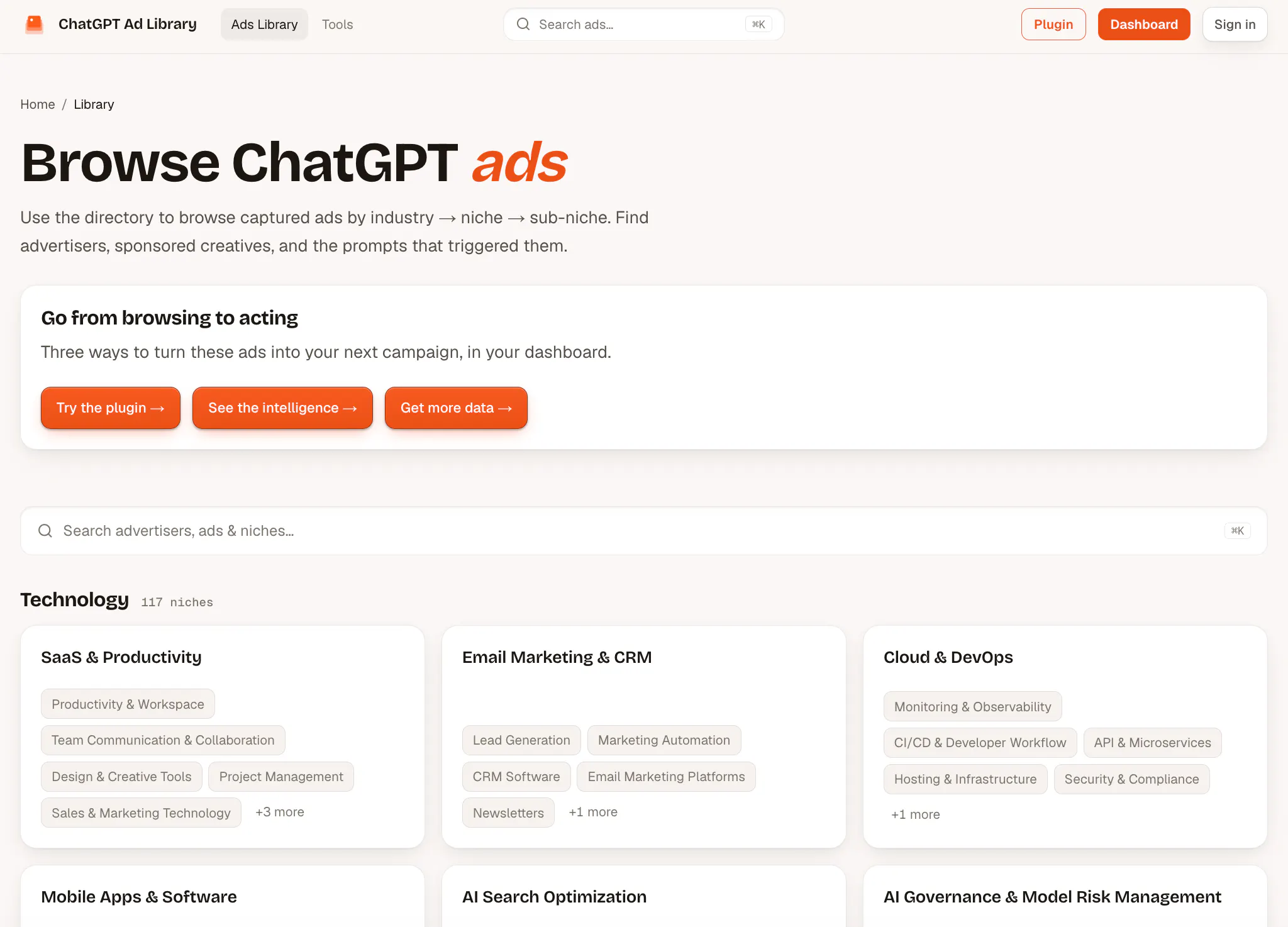 ChatGPT Ad Library gallery image