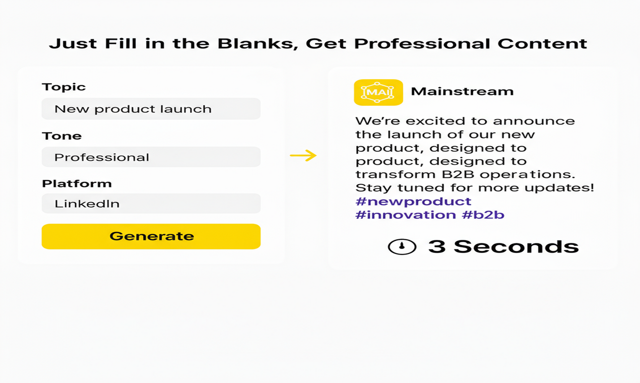 Mainstream AI: Simplify Content Creation gallery image