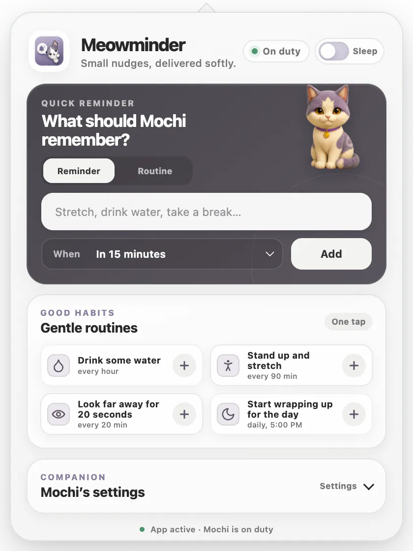 Meowminder gallery image