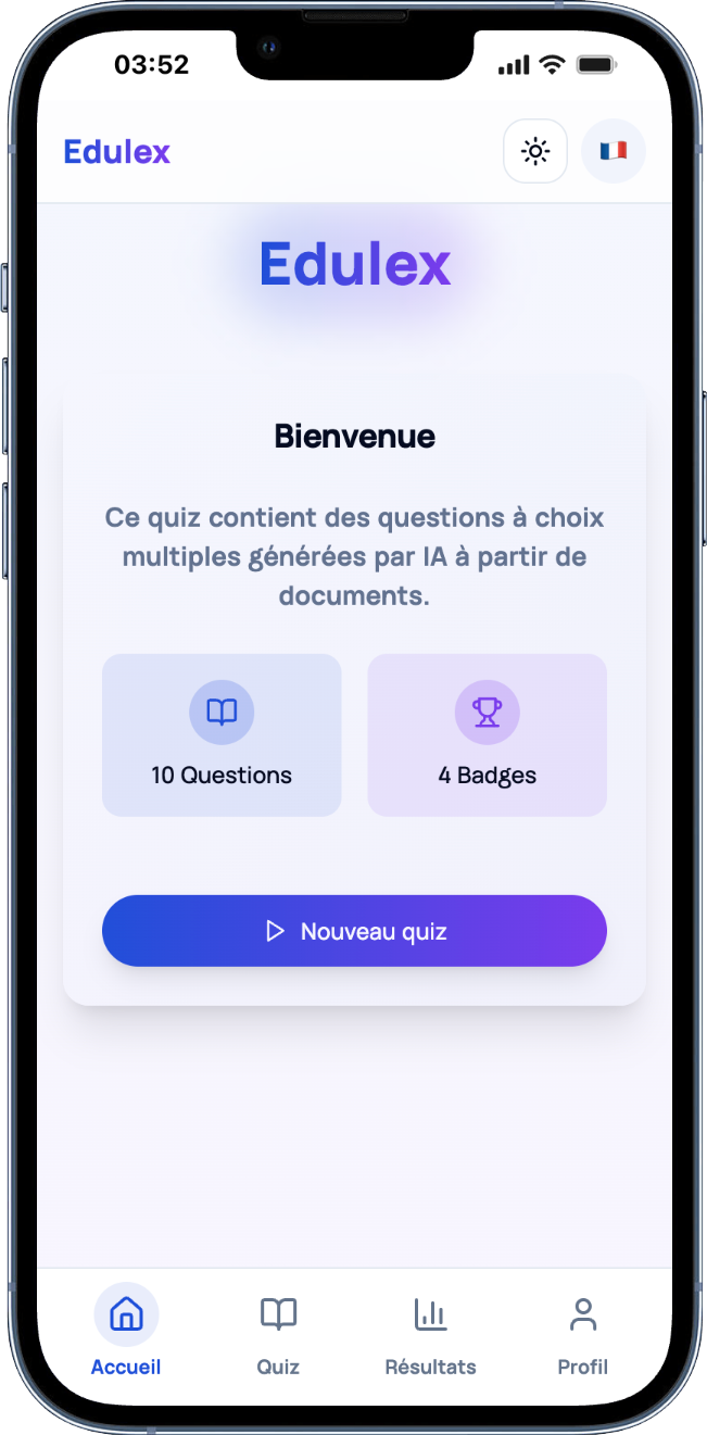 Edulex - Main product screenshot demonstrating key features and user interface