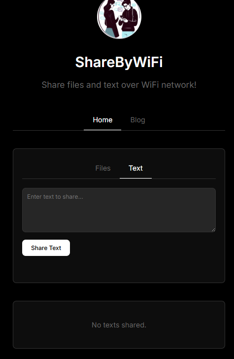 ShareBywifi - WiFi üzerinden dosyaları ve metin paylaşın medya 3