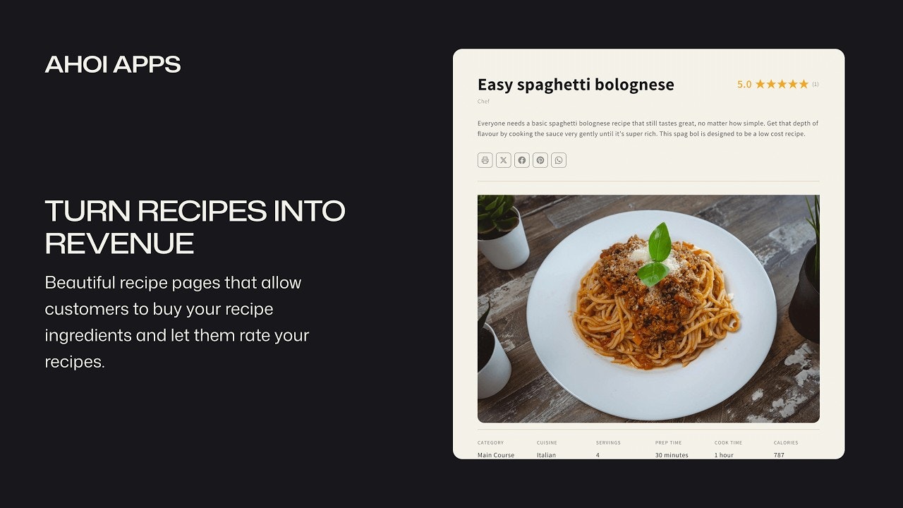 Ahoi Apps ‑ Easy Recipe Pages gallery image