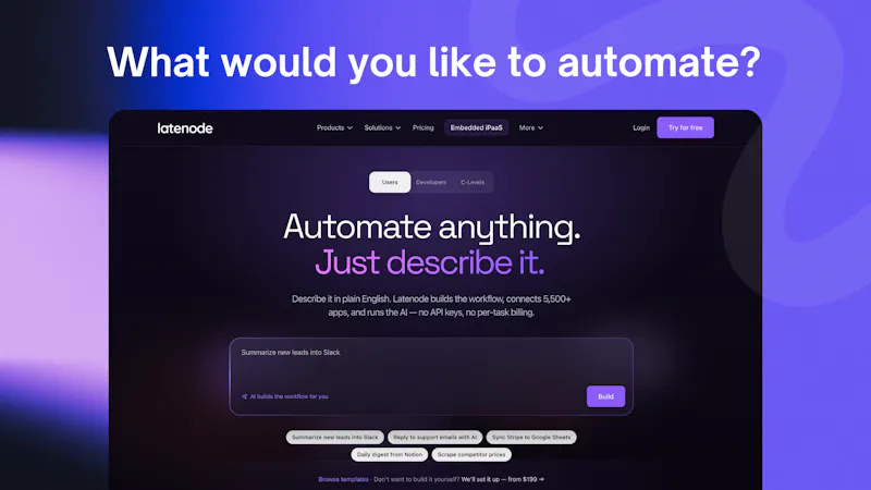 Latenode AI Workflow Builder screenshot 2