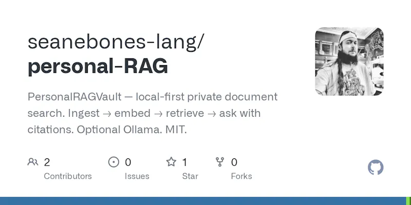PersonalRAGVault screenshot 2