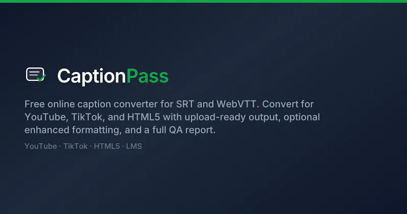 CaptionPass screenshot 1