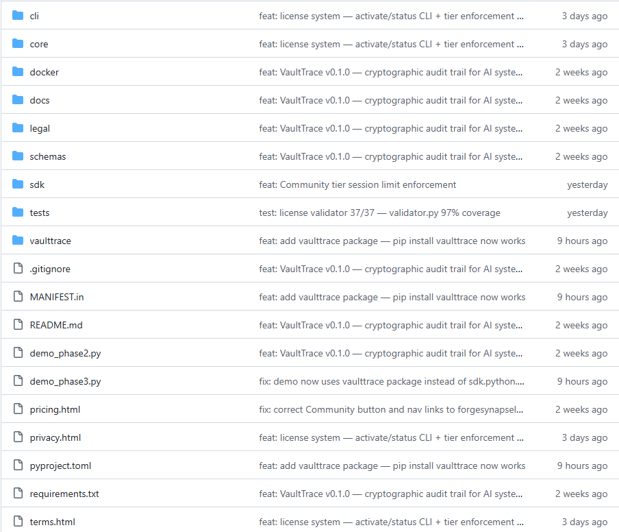 VaultTrace gallery image