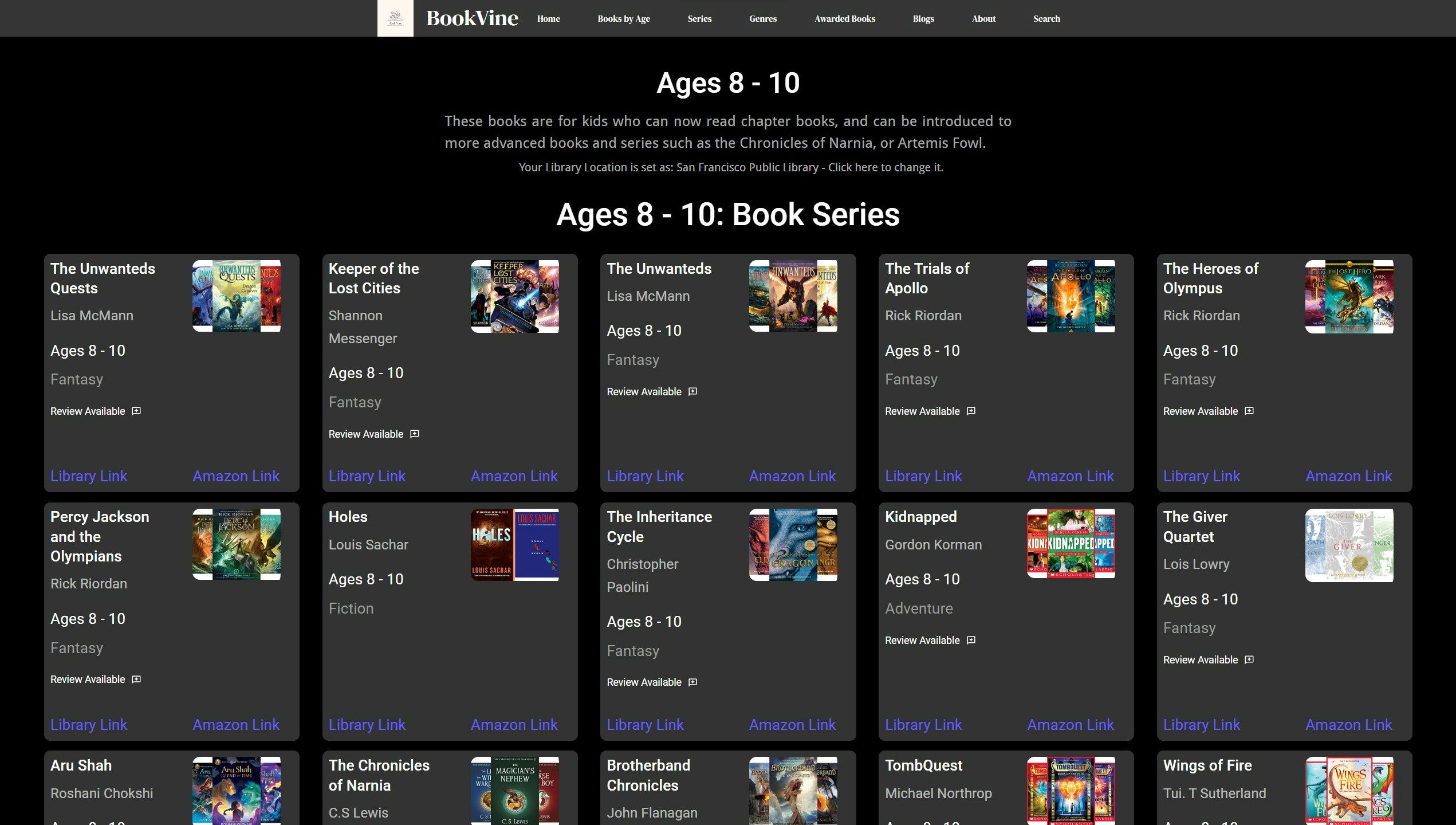 Media BookVine.io - Bantu anak -anak & ibu bapa mencari buku yang sesuai umur dengan pautan perpustakaan 2