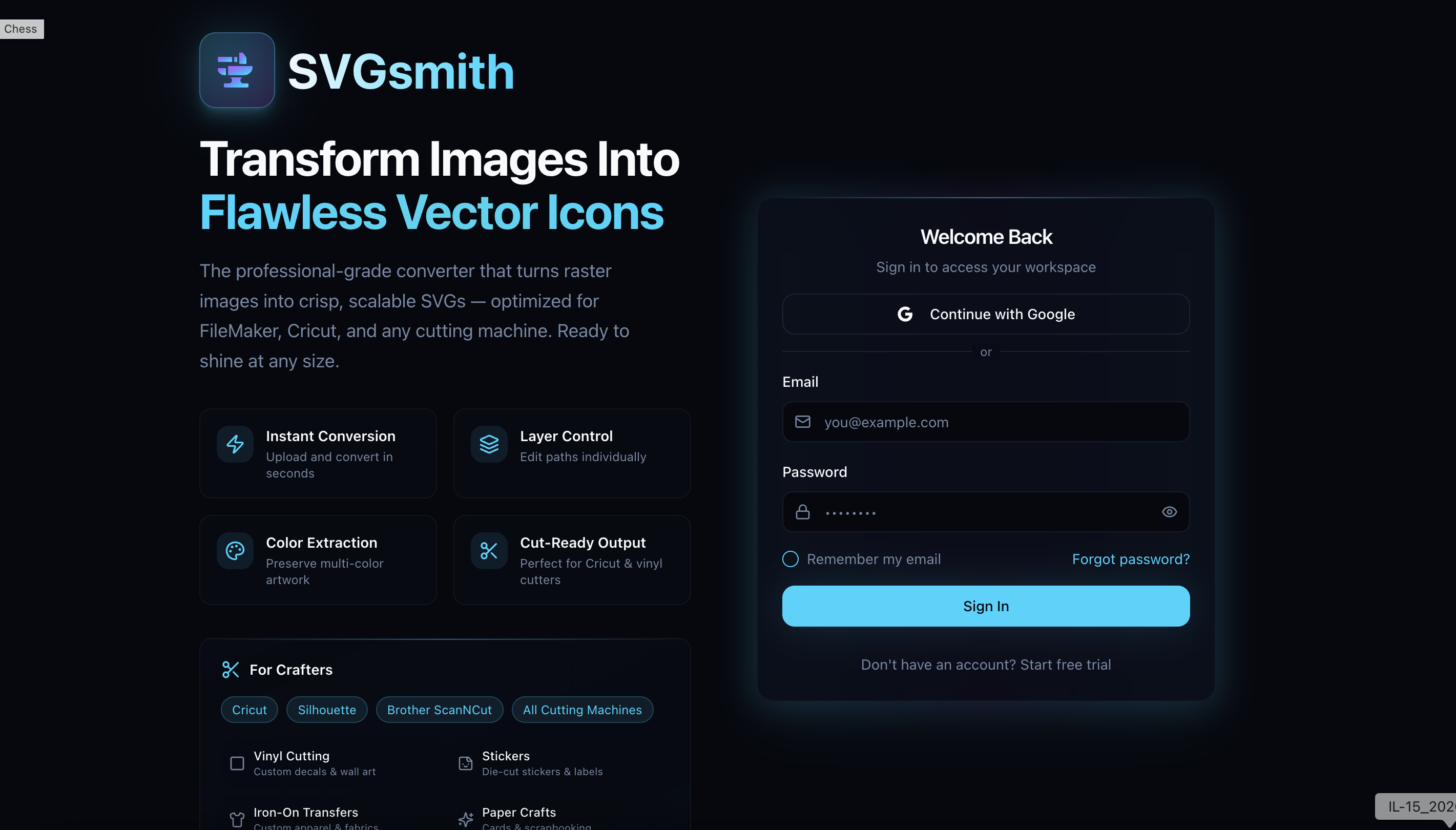 SVGsmith - Screenshot 2 showing product features and functionality