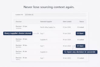 CommitFrame - Smart supplier decisions gallery image