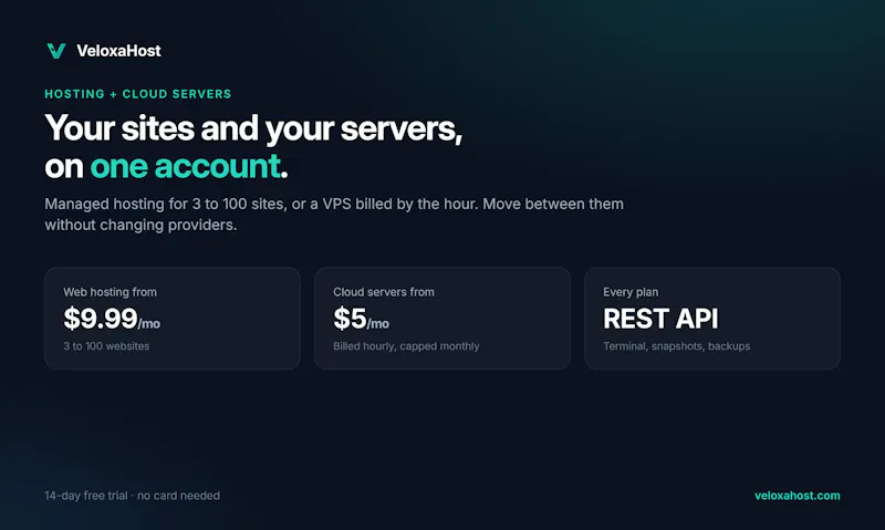 VeloxaHost screenshot 1