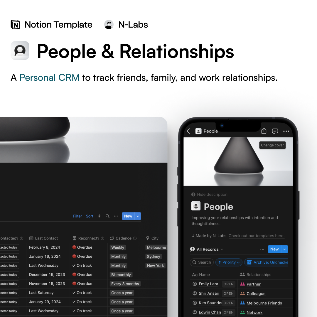 People & Relationships | A personal CRM