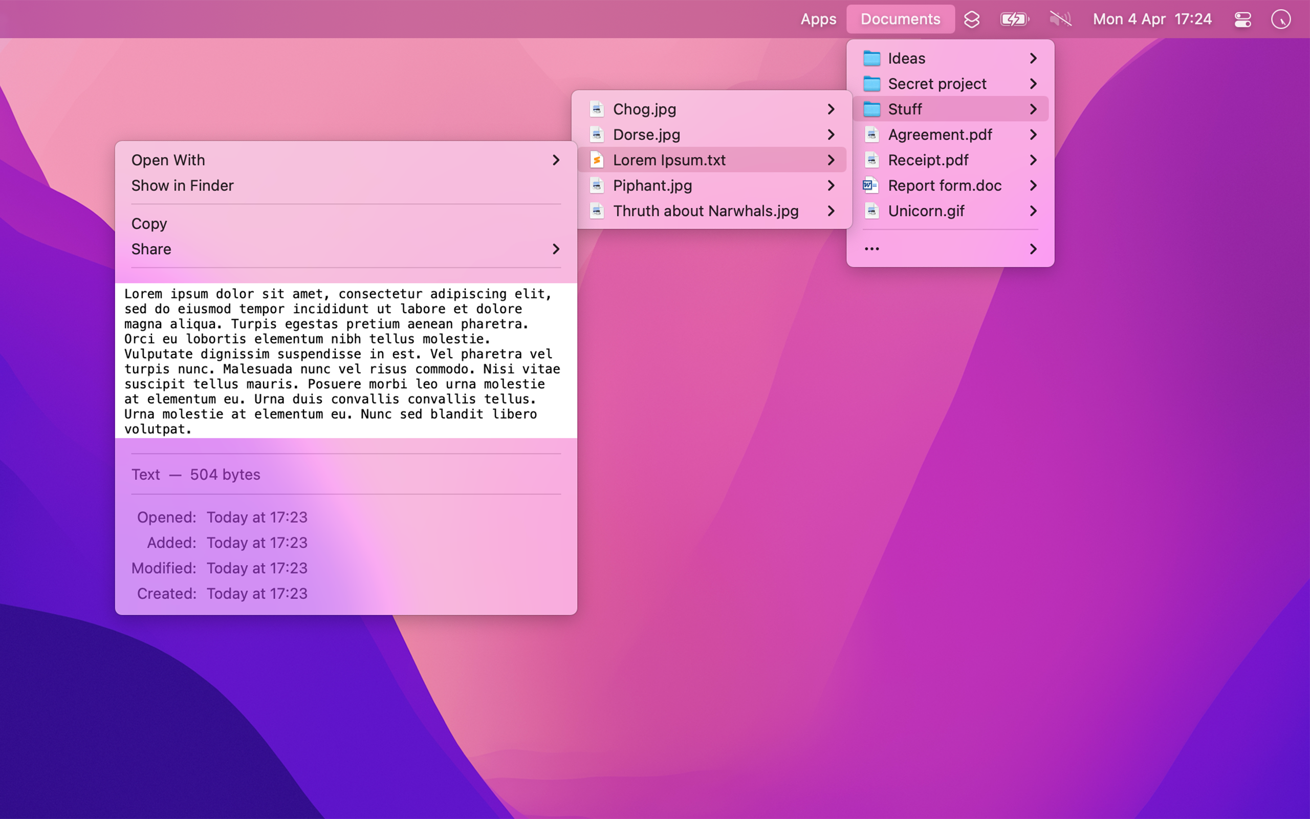 โฟลเดอร์ดู - ใส่โฟลเดอร์ในแถบเมนูบน Mac ของคุณ media 2