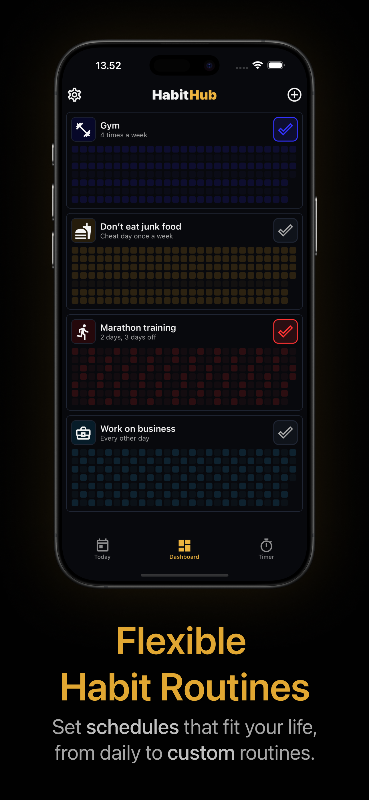 HabitHub - Screenshot 2 showing product features and functionality