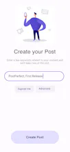 PostPerfect: GPT posts for social media gallery image