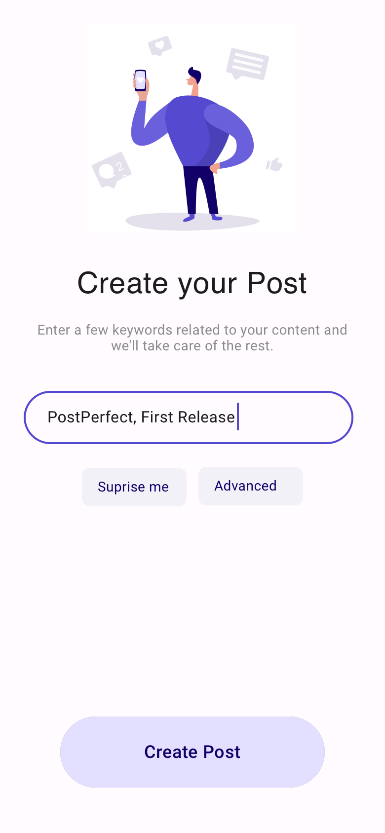 Mídia 2 de Pós -perfeito: Postagens GPT para mídia social - Crie conteúdo impressionante de mídia social com nosso gerador de IA