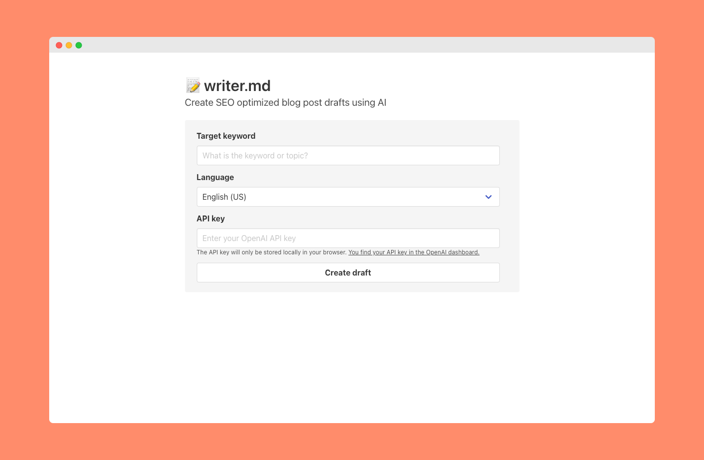 startuptile writer.md-Create SEO optimized blog post drafts using AI