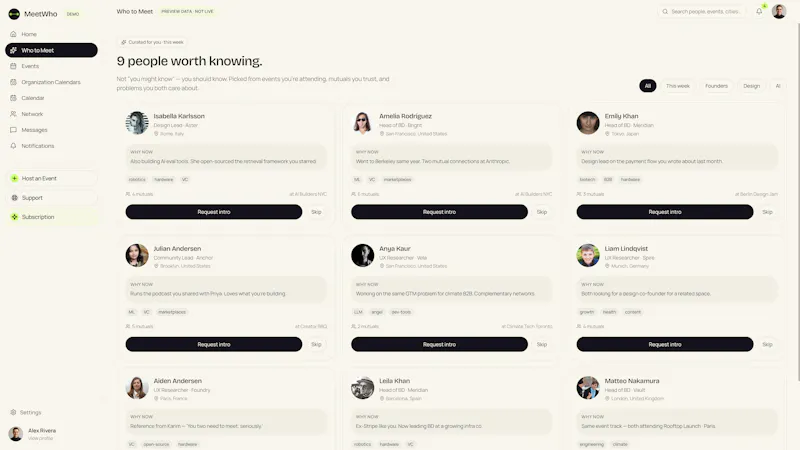 MeetWho screenshot 2