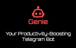 Genie: ChatGPT for Telegram media 2