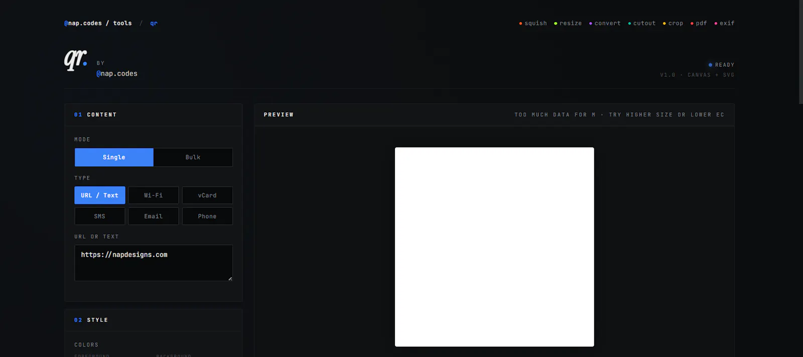 NAP Designs Tools screenshot 2