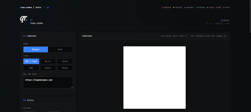 NAP Designs Tools screenshot 2