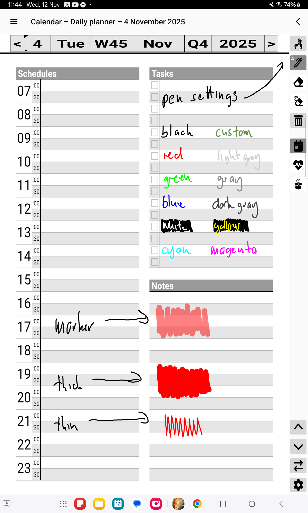 Scribble Calendar - your digital planner - Main product screenshot demonstrating key features and user interface
