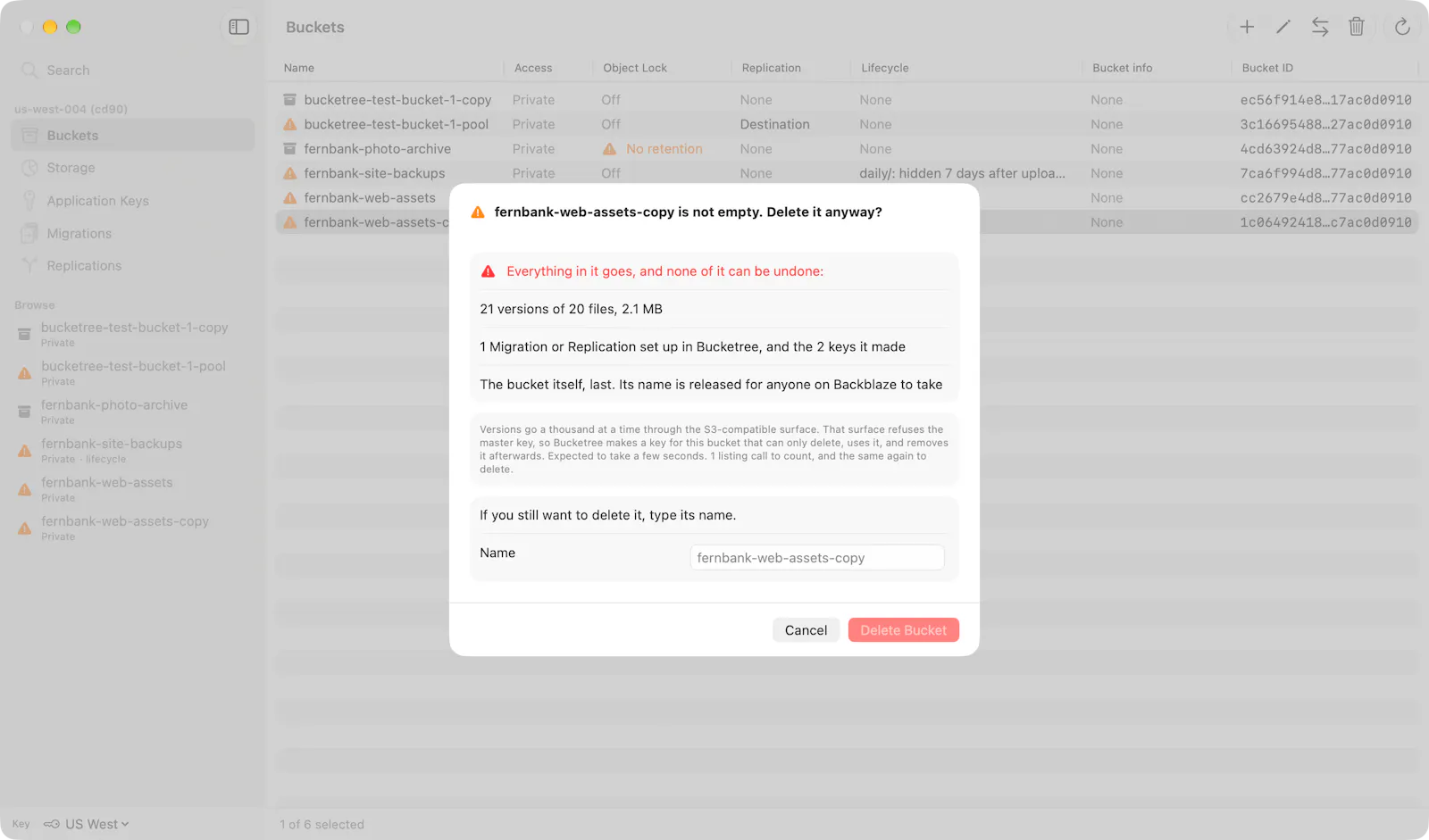 Bucketree screenshot 4