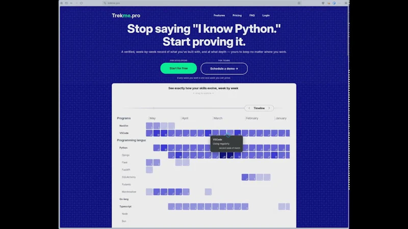 Trekme.pro screenshot 1 (video preview)
