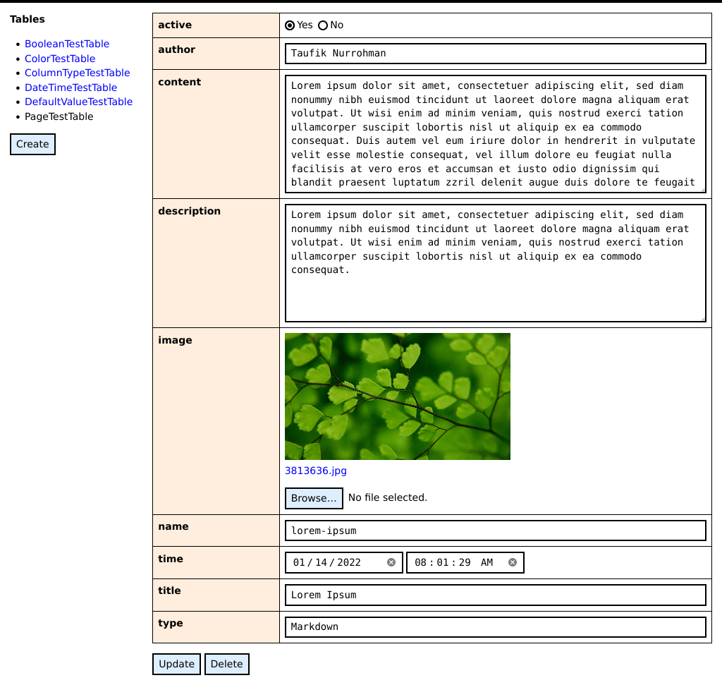 SQLite Table Manager gallery image