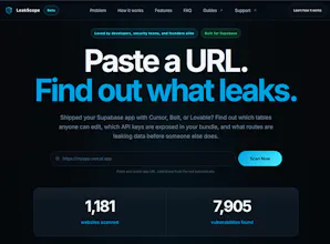 LeakScope — Supabase Security Auditor gallery image