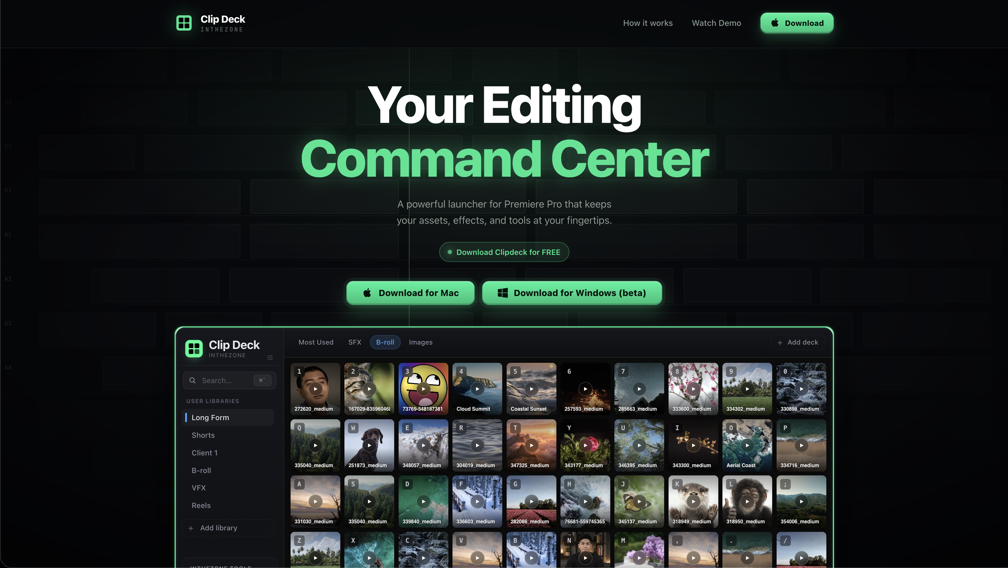Clip Deck for Premiere Pro gallery image