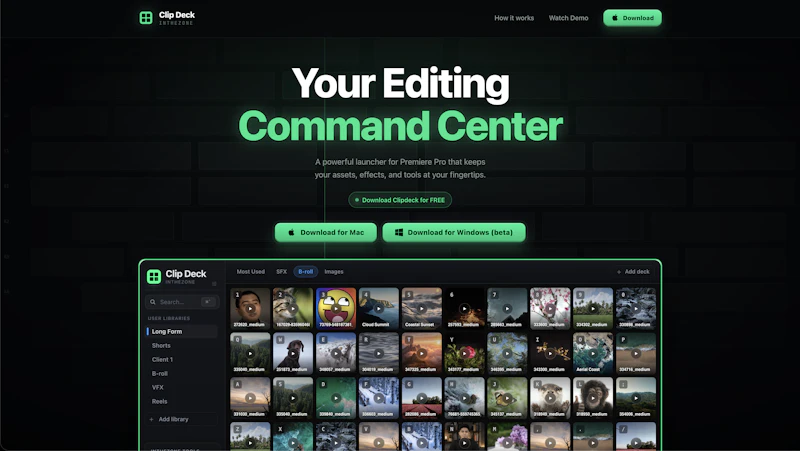 Clip Deck for Premiere Pro screenshot 2
