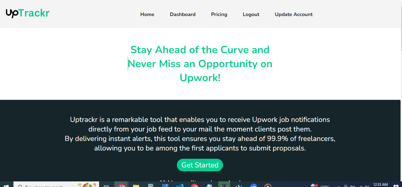 Uptrackr - Ricevi avvisi di lavoro upwork non appena vengono pubblicati media 2