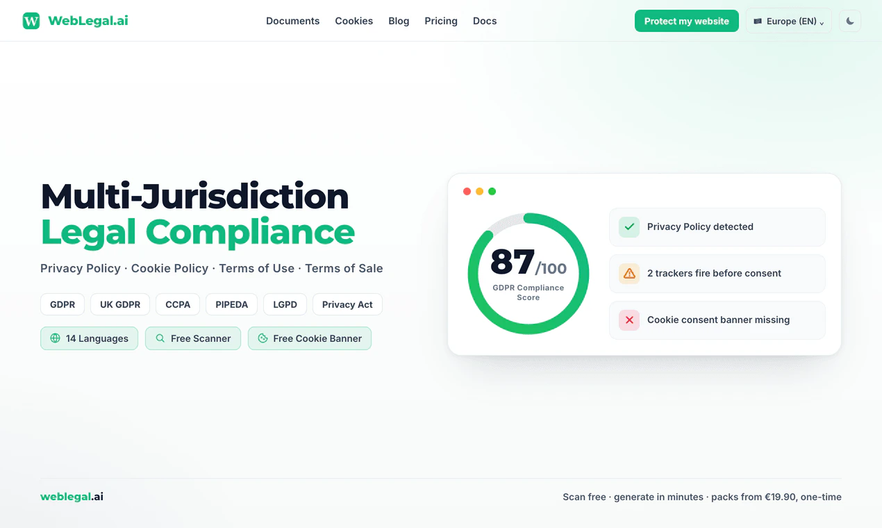 WebLegal.ai 截图