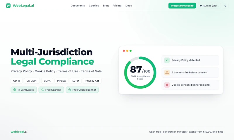 WebLegal.ai screenshot 2