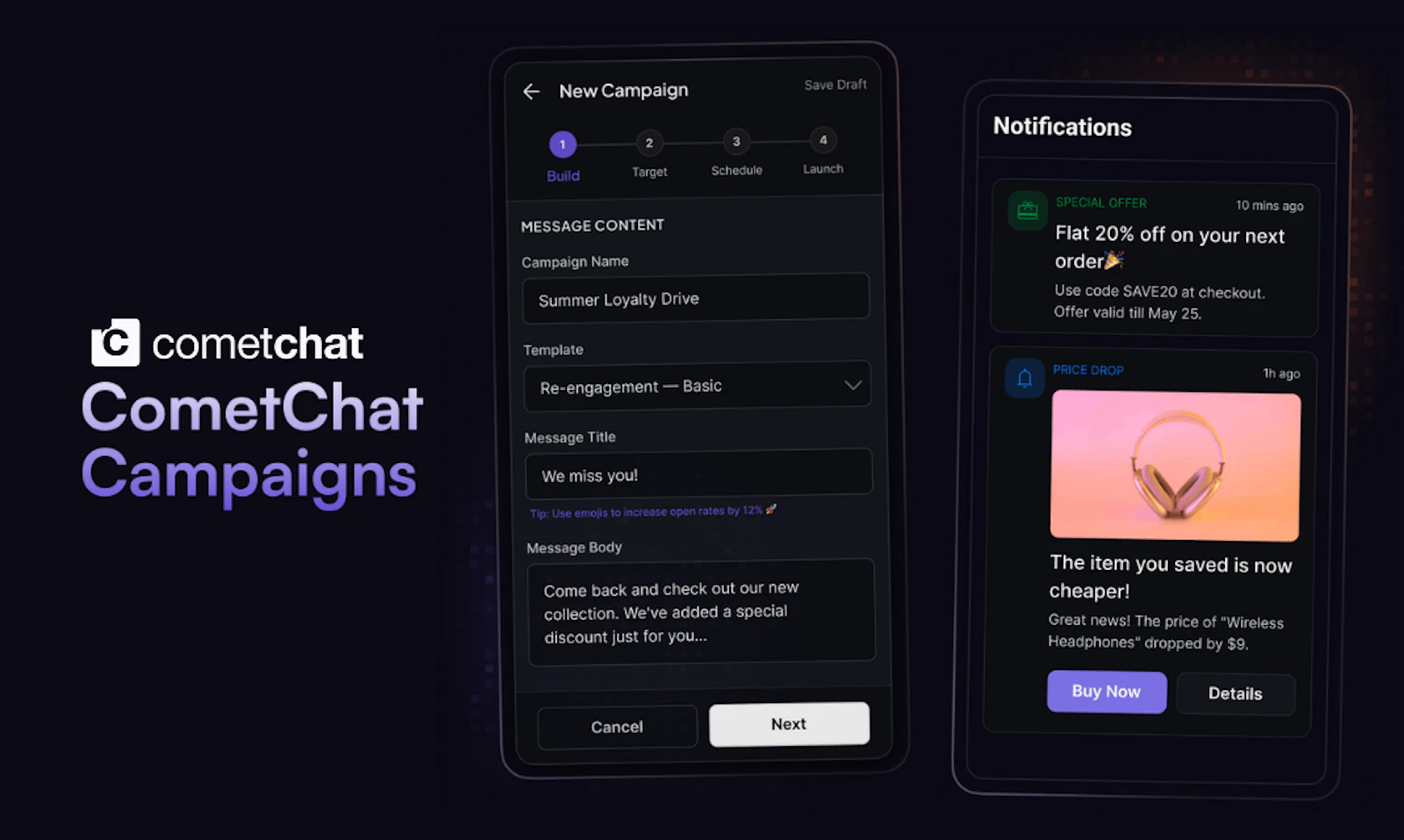 CometChat Campaigns screenshot 2