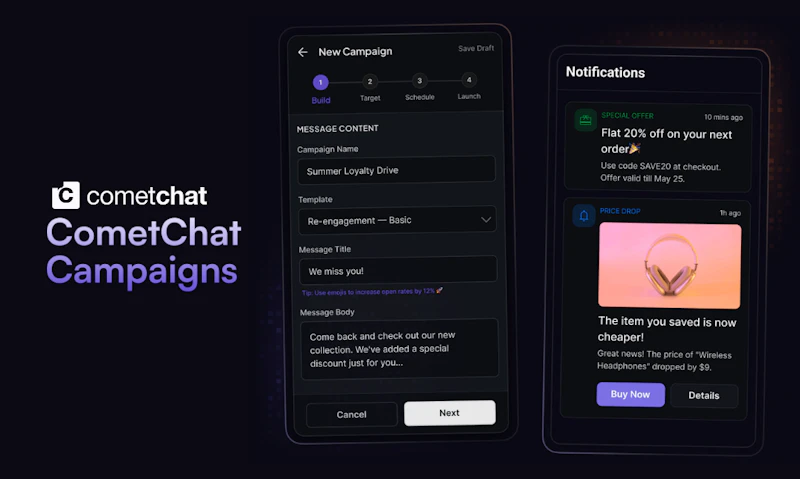 CometChat Campaigns screenshot 2