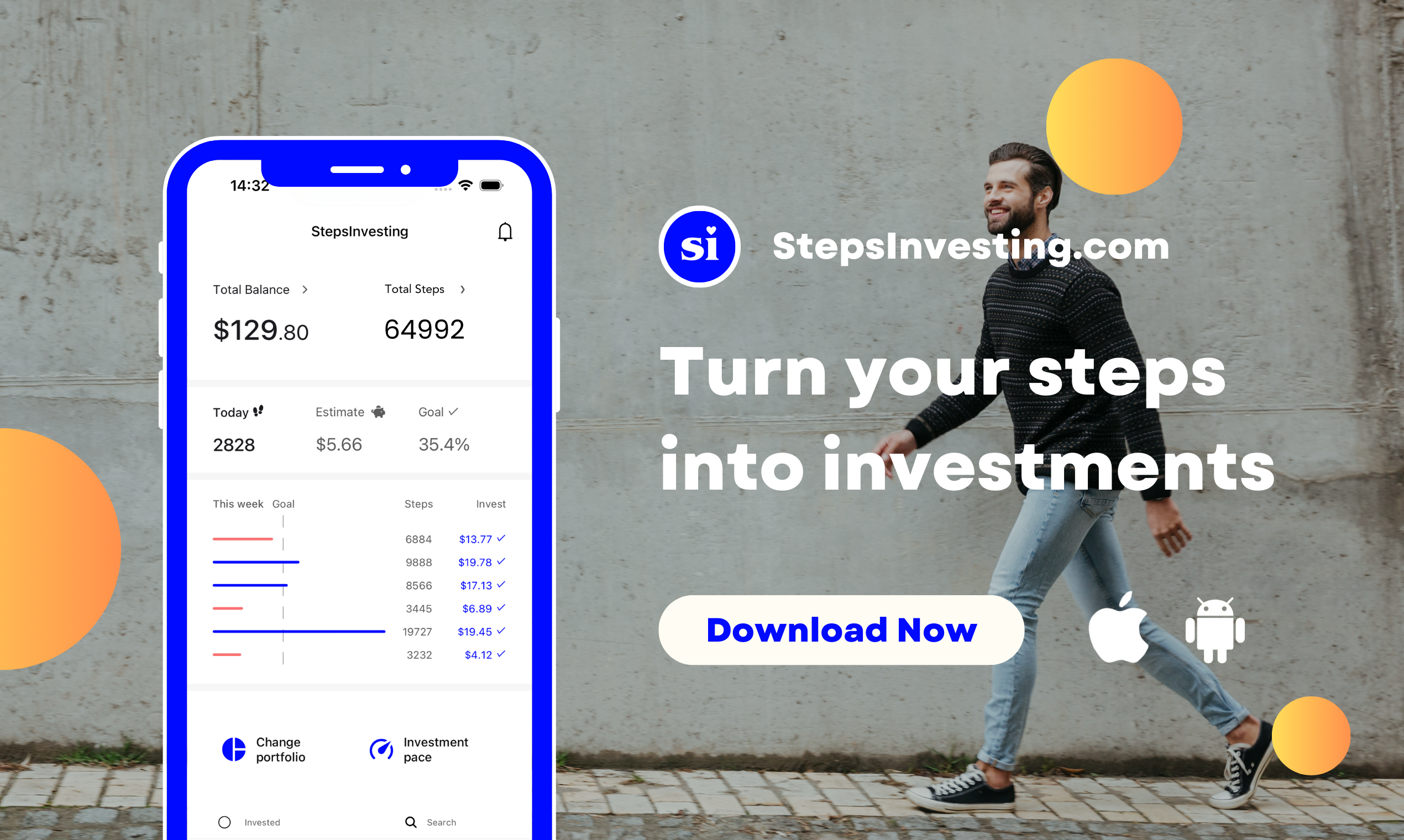 startuptile StepsInvesting-Invest with every step you take