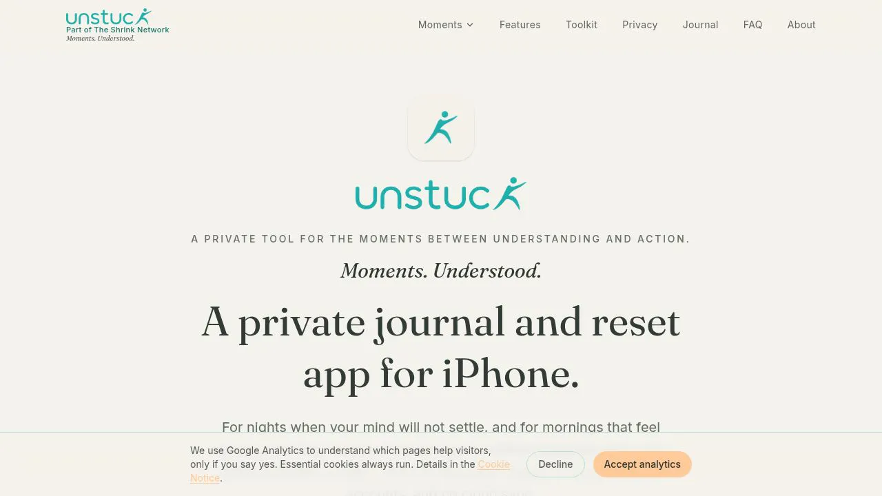 Unstuck: Private Mental Reset App gallery image