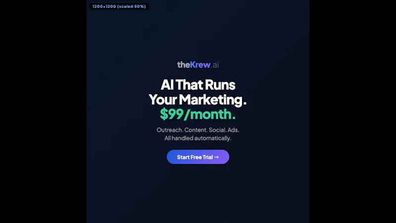 theKrew.ai screenshot 1 (video preview)