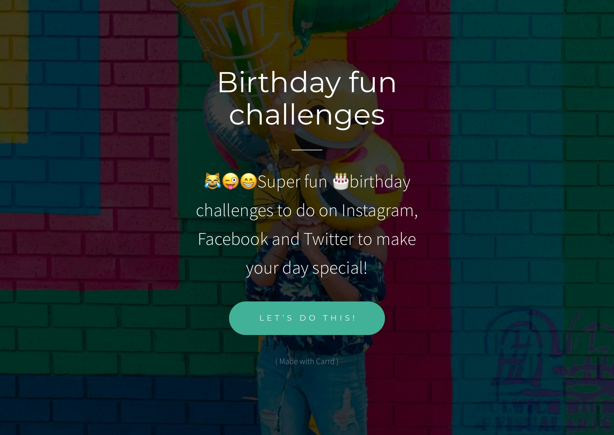 Birthday Fun Challenges gallery image