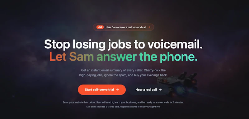 UseSam.com screenshot 2