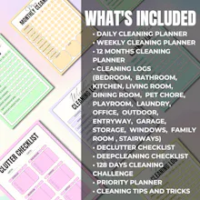 ADHD Cleaning Planner Bundle gallery image