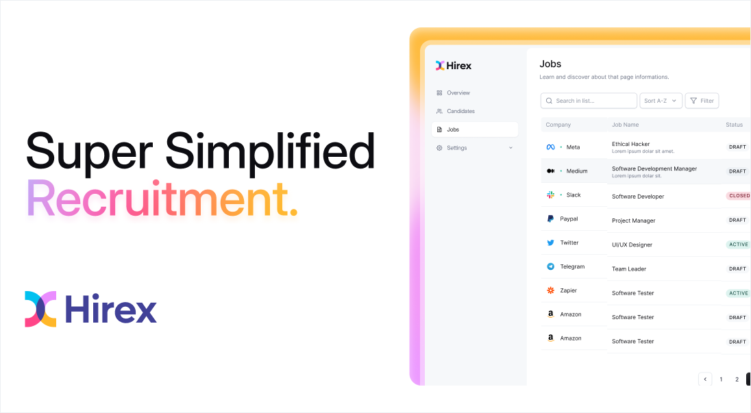 Mídia 1 de Hirex - Software de contratação inteligente