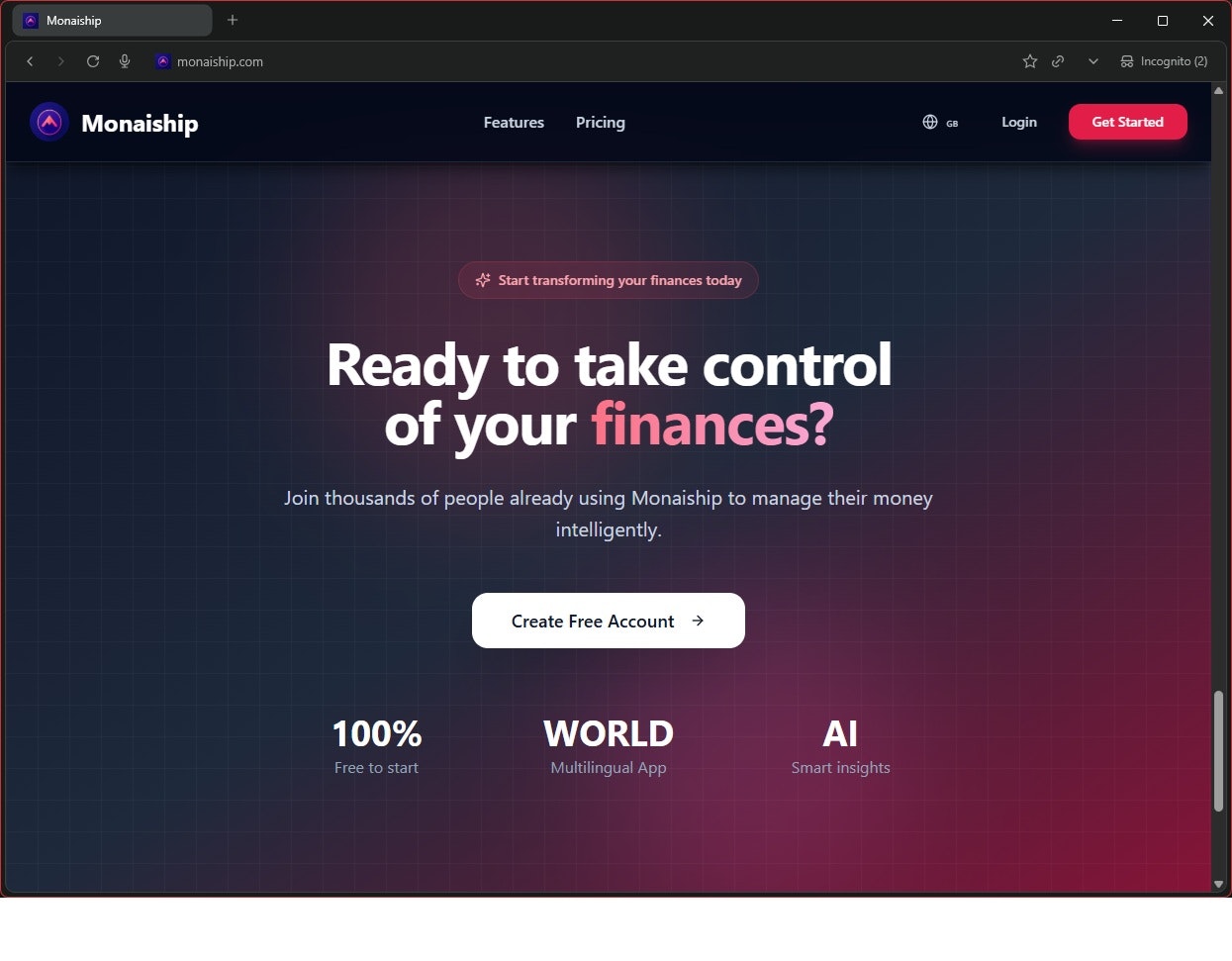 Monaiship - Screenshot 2 showing product features and functionality