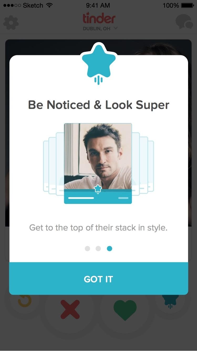Super like tinder